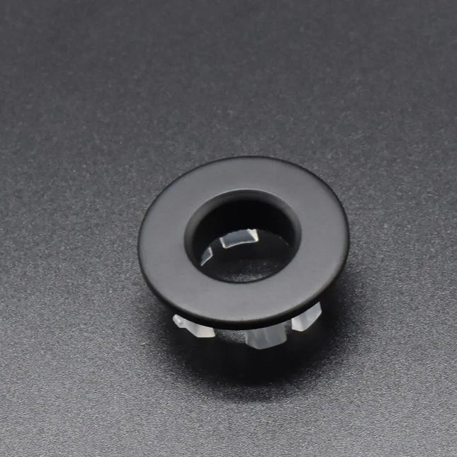 Overflow Hole Decorative Cover Copper 1Pcs Sink Hole Round Overflow Cover Insert Black Basin Sink Bathroom Faucet Insert Ring
