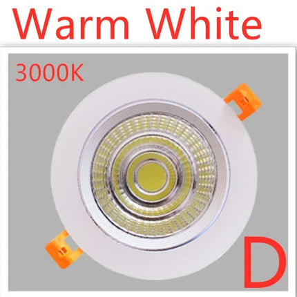 LED Downlight Dimmable Lamp Ceiling  3w 5w 7W 12w 15w 20w  30w 40w Cob Led Spot 220V/110V Ceiling Recessed round panel light