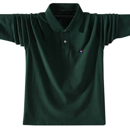 XS-5XL Fashion Sportswear High Quality New-Design Men's Polos Shirts Long Sleeve 100% Cotton Casual Polos Homme Lapel Male Tops