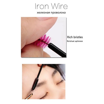 5/25/50 PCS Makeup Brushes Pink Crystal Eyelashes Brush Reusable Fake Lashes Extension Supplies False Eyelash Make up Tool Hot
