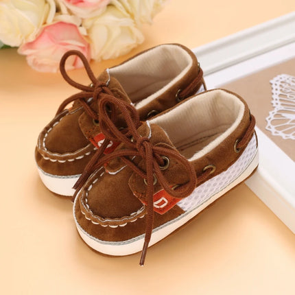Tie one's shoes Baptism Newborn Baby Prewalker Girls Boys Casual Shoes Leather Non-Slip Soft-Sole Infant Toddler First Walkers