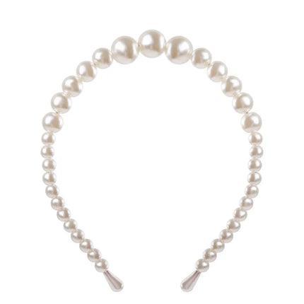 New Simple Full Pearls Women Hairbands Sweet Headband Hair Hoops Holder Ornament Head Band Lady Elegant Fashion Hair Accessories