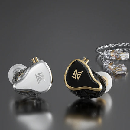 KZ ZAS Metal Wired Earphone 16-Unit Hybrid Technology Music Bass In-Ear Monitor Headset Sport Game Noice Cancelling Headphones