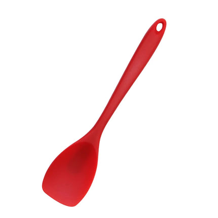 Food Grade Silicone Spoon Spatula Heat Resistant Cooking Spoon Flexible Nonstick Baking Scraper Stirring Scooping Salad Mixing