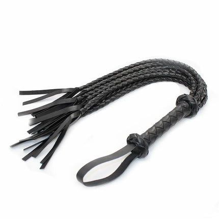 Durable Woven Pattern Leather Whip Bdsm Bondage Restraints Adult Games Sex Toys For Couples Flirting Erotic Products Party Props