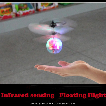 New Flying Ball Luminous Kid's Flight Balls Electronic Infrared Induction Aircraft Remote Control Toys LED Light Mini Helicopter