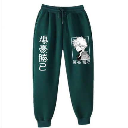 2021Japanese anime My Hero Academia Katsuki Bakugo Harajuku Men's Pants Print Joggers Male Trousers Casual Sweatpants sweatpants
