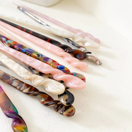 Acetate Hair Sticks Fashion Chinese Style Hairpins Hair Clips Pins Vintage Chopstick Wedding Headwear Hair Jewelry Accessories