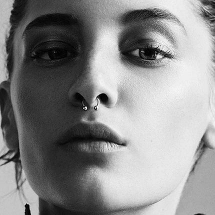 1 PC 316L Stainless Steel Nose Ring 14G 16G Nose Piercings Helix Ear Piercing Women Men Septum Rings Body Piercing  Jewelry