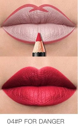 Pudaier Lip Liner Waterproof Durable Decolorization Nude Lip Gloss Matte Lipliner Lipstick Pen Hot Selling