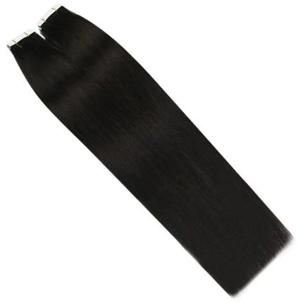 Moresoo Tape in Human Hair Virgin Extensions Injected 12 Months 2.5G/PCS Double Drawn Natural Straight Invisible Brazilian Hair
