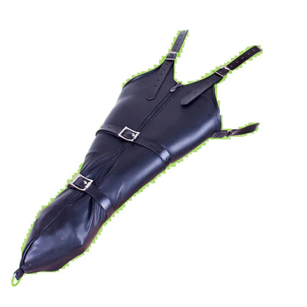 Female Sofe Leather Over Shoulder Arm Binder Bondage Back Binding Slave Lockable Glove Sleeves Restraint Strap Adult Sex Toy