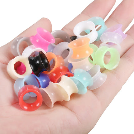 2Pcs/Lot 3-16MM Flexible Silicone Ear Plugs and Tunnels Ear Piercings Earlets Ear Stretchers Expander Ear Dilations Body Jewelry