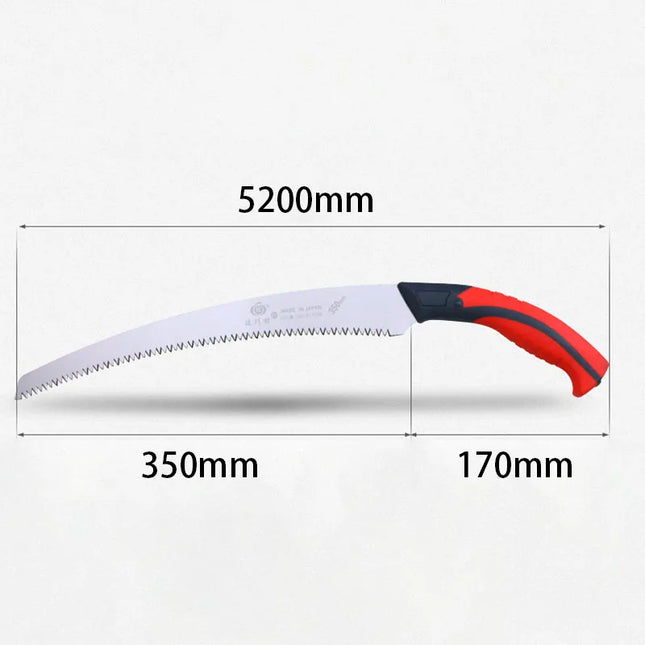 350mm Blade Hand Saw Pruning Curved Saw For Wood Cutting , Dry Wood Pruning Saw With Hard Teeth Household Garden Hand Tools