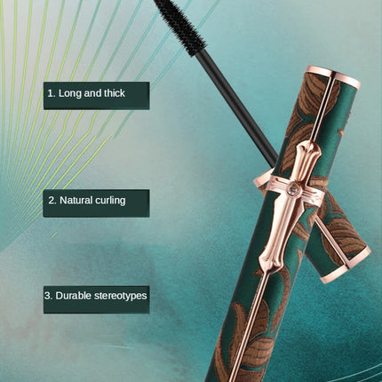 Hojo Curling Mascara Waterproof Antiperspirant Not Blooming Long Curling Makeup Sense of Natural Fiber Mascara Makeup Brushes