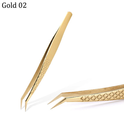 100% Closed New Style Premium Eyelashes Tweezers Hand anti-slip design Improve for 3D 6D Lashes Extensions