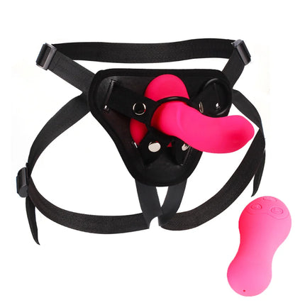 Adult Sex Vibrator 10 Speed Vibrating Strap On Harness Dildo Vibrator Panties for Woman Lesbian Sex Bondage Dildo Penis Sex Belt