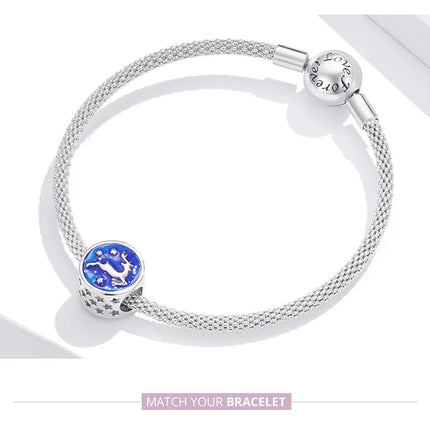 WOSTU Family Heart Charm High heels Mirror Makeup Pendant Bee Boy & Girl Charm Dreamcatcher Beads Jewelry Making Copper Zircon