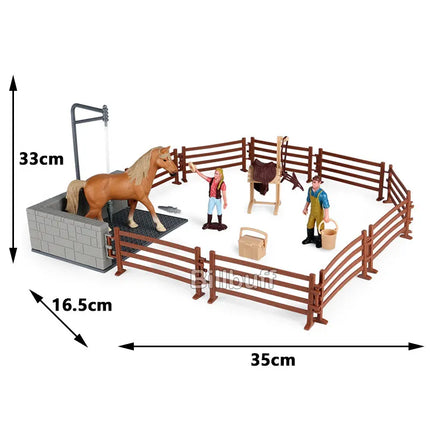 HOT Equestrian Knight Rider Animal Horse Models Action & Toys Figures Solid Appaloosa Harvard Hannover Clydesdale Christmas Gif