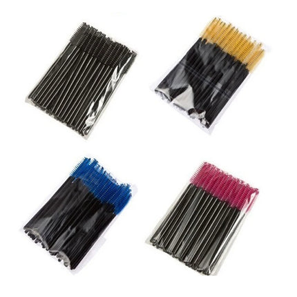 5/25/50 PCS Makeup Brushes Pink Crystal Eyelashes Brush Reusable Fake Lashes Extension Supplies False Eyelash Make up Tool Hot