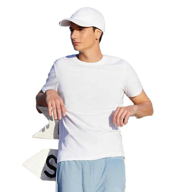 Semir Summer Cotton T Shirts Men 2025 Simple O Neck Stretch Solid New Tops Clothing Casual T-shirt Man Streetwear Cool Tee Shirts