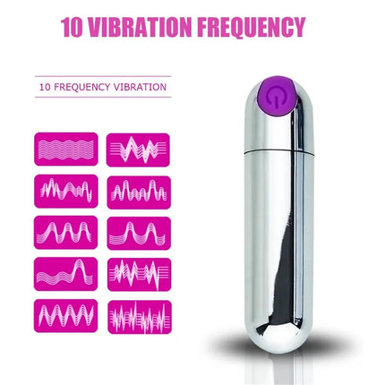 Powerful USB Charge Bullet Vibrator Clitoris Stimulator G-Spot Vagina Massage Adult Erotic Sex Toys For Woman Female Masturbator