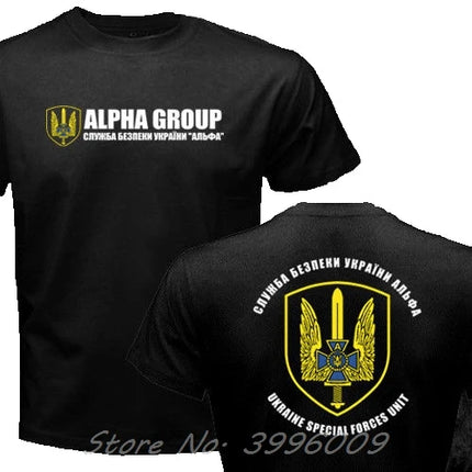 New Fashion Summer New Spetsnaz Ukraine Special Forces Alpha Group Military T-Shirt Print T Shirt Men