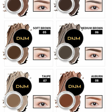 11 Colors Eyebrow Enhancers Makeup Waterproof 3D Natural Eye Brow Pomade Eyebrow Gel Caramel Brown Professional Makeup