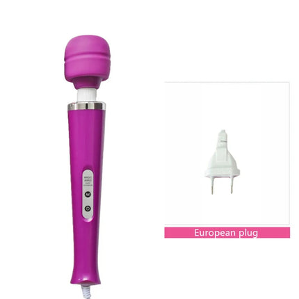 BLACKWOLF New 10 Speeds Magic Wand Massager Big Magic Wand Massage Stick AV Vibrators Sexy Clit Sex Toys for Women European plug