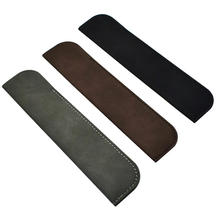 Soft Pencil Case Holder For One Pen PU Leather Pencilcase Writing Materials Stationery Storage Bag Office School Supplies Gift