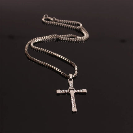 Fashion Jewelry Charm The Fast And The Furious 8 Cross Pendant Necklace For Men