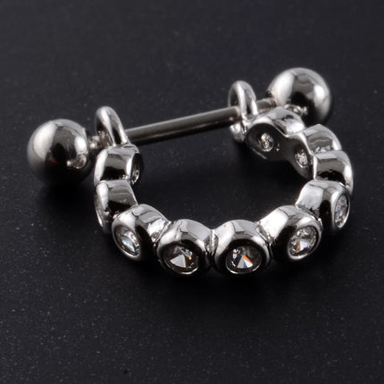 1pc Ear Tragus Cartilage Ring Stainless Steel Barbell With Cz Hoop Cartilage Cuff Piercing Helix Daith Rook Lobe Earrings