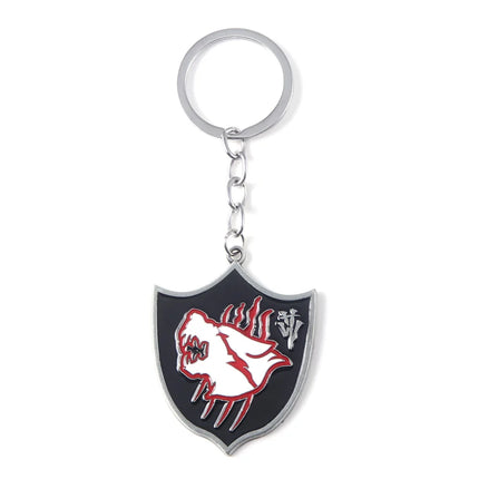 Game Residents Evils 8 Village Keychain Vintage Six-Winged Unborn Key Pendant Keyring For Men Women Bag Car Key Holder Jewelry