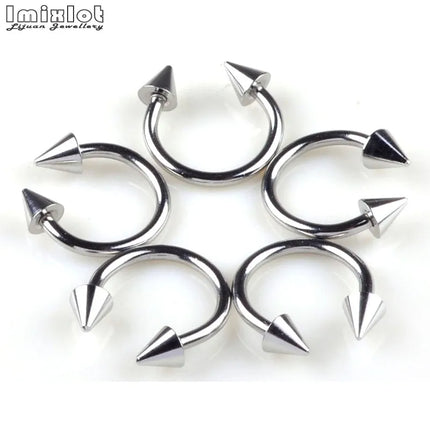 45/90Pcs Mixed Styles Stainless Steel Eyebrow Navel Belly Lip Tongue Nose Piercing Bar Ring Labret Barbell Tunnel Body Jewelry
