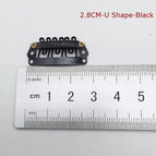 2.8cm U shape black