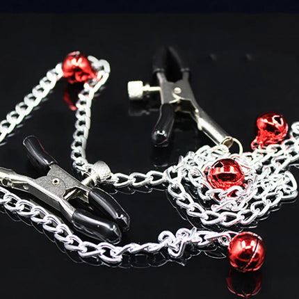 Lot Nipple Clamps Sex Toys For woman Sexy Adult Novelty Mercy Chained milk Clip bells Female Breast Clip clitoris restraints
