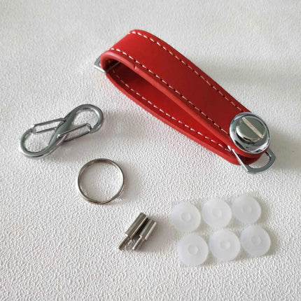 Car Key Pouch Bag Case Wallet Holder Chain Key Wallet Ring Organizer Smart Leather Keychain Collector Housekeeper EDC Pocket Key