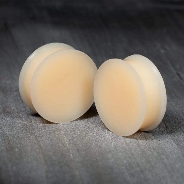 Pair Flesh Silicone Double Flare Plugs Large Gauge Ear plugs Ear Gauges Supersize Ear Expander Piercings  3mm-50mm