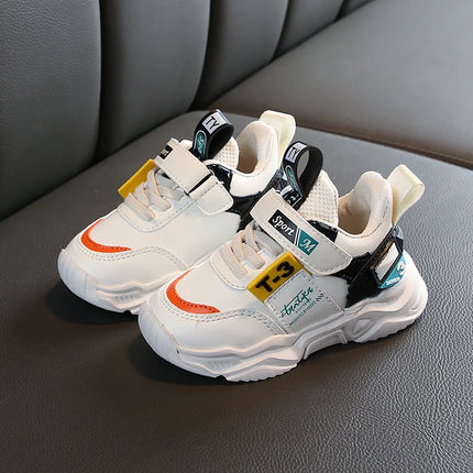 Comfortable fashion artificial leather baby sneakers shoes autumn winter boys and girls sports toddler sneakers shoes for baby