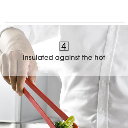 Salad Food Tongs Anti-slip Silicone Kitchen Utensils Barbecue Clip Three Prong Pliers Cookware Bbq Tool Chef Tools Gadgets Bar