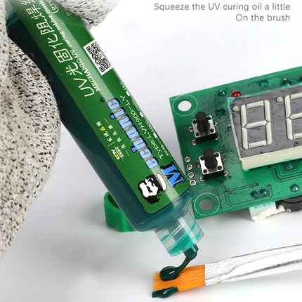 MECHANIC Green Oil UV Solder Mask PCB BGA Paint Prevent Corrosive Arcing Soldering Paste Flux Ink