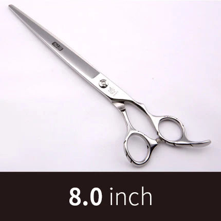 Fenice 7 /7.5/8/ 8.5/ 9 inch dog scissors for dog grooming  straight cutting pet grooming shears ножницы tesoura non-slip handle