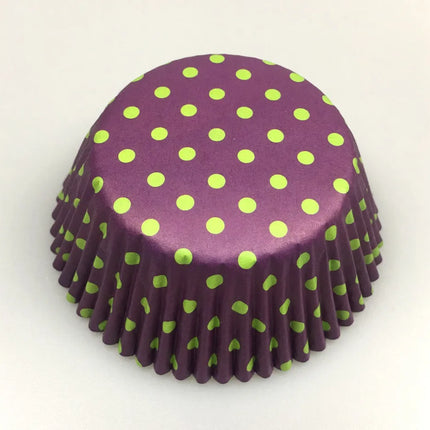 100X plain Solid color Paper Cupcake Liners White Purple Navy Blue Brown Green Yellow Red Polka Dot muffin baking Cup cake mold