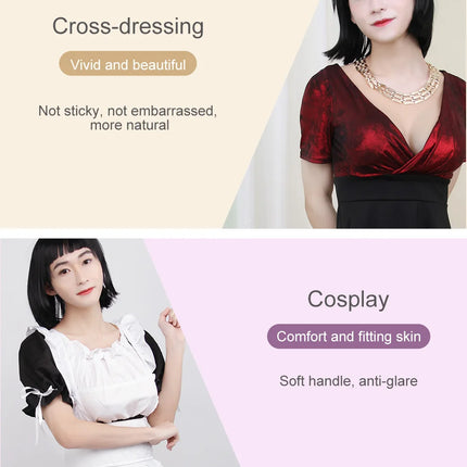ONEFENG BTV One Piece Beautiful Silicone Fake Breast False Boobs for Cross Dresser Transgender 600-1200g/Pair