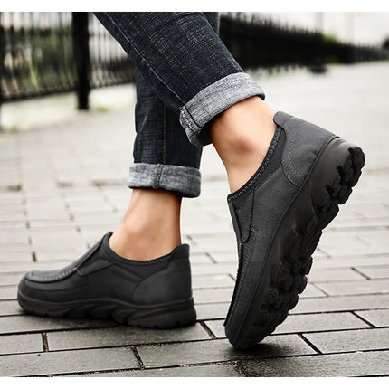 Men Casual Shoes Breathable Loafers Sneakers 2023 New Fashion Comfortable Flat Handmade Retro Leisure Loafers Shoes Men Shoes