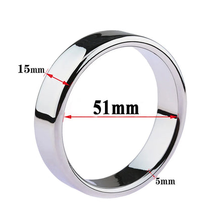 6 sizes Stainless Steel Male Penis Ring Ball Scrotum Stretcher Ejaculation Delay Metal Cock Rings BDSM Sex Toys For Men Cockring