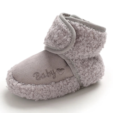 0-18M  Boots For Newborn Baby Girl Snow Boots Winter Thermal Shoes Plush Ankle Boots Winter Baby Boys And Girls Thermal Shoes