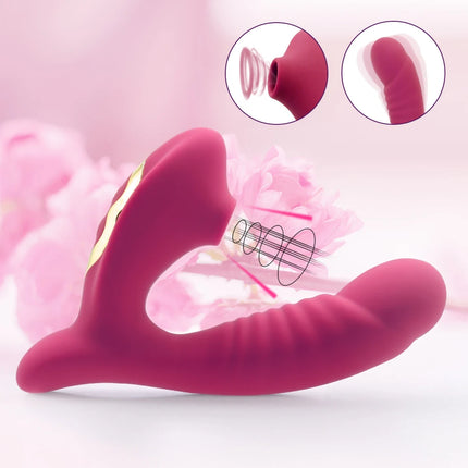 Vagina Sucking Vibrator 10 Speed Vibrating Oral Sex Suction Clitoris Stimulation Female Masturbation Erotic Sex Toys For Adult