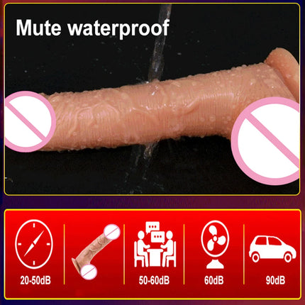 Realistic Dildo Vibrator 7 Speeds Telescopic Heating Vibrating Dildo G-spot Massage Female Masturbation Sex Toys For Women