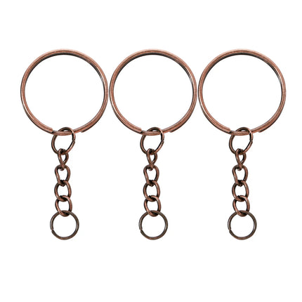 20/50Pcs Key Ring Key Chain Round Split Keyfob Keyrings with Jump Ring for DIY Keychain Pendants Jewelry Making Accessories